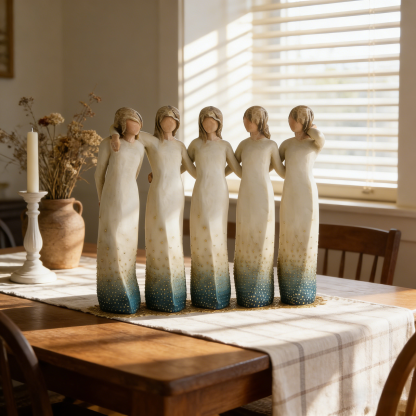 Sister Figurines Celebrates Supportive Friendships—Sculpted Hand-Painted Figure