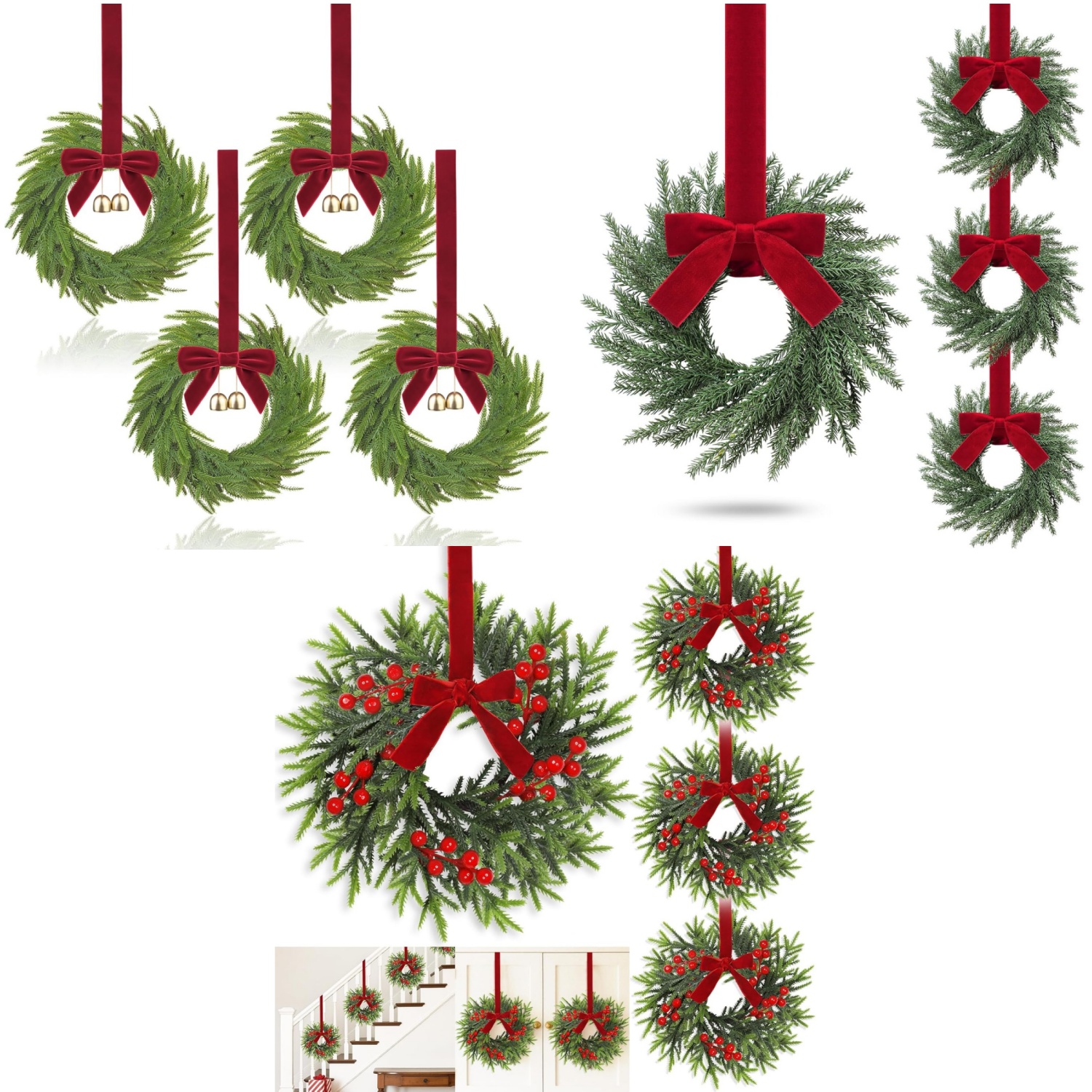 🔥CHRISTMAS ON SALE🔥12 inch Small Christmas Wreath