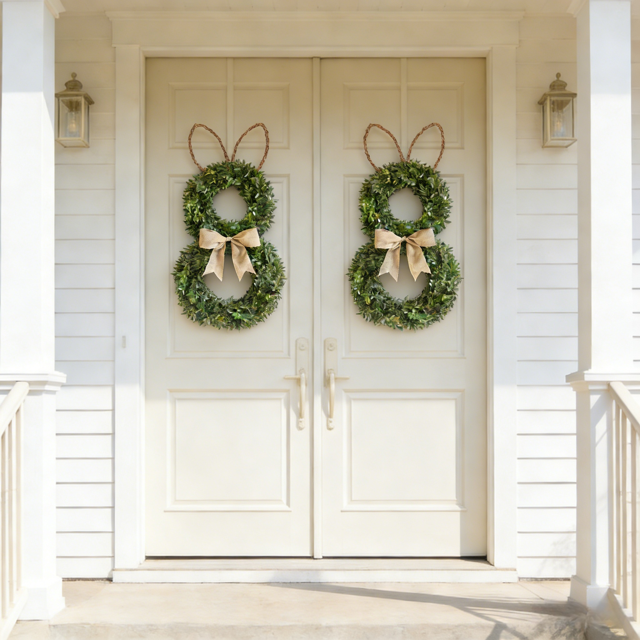 Perfect Rabbit-Shaped Spring Wreath
