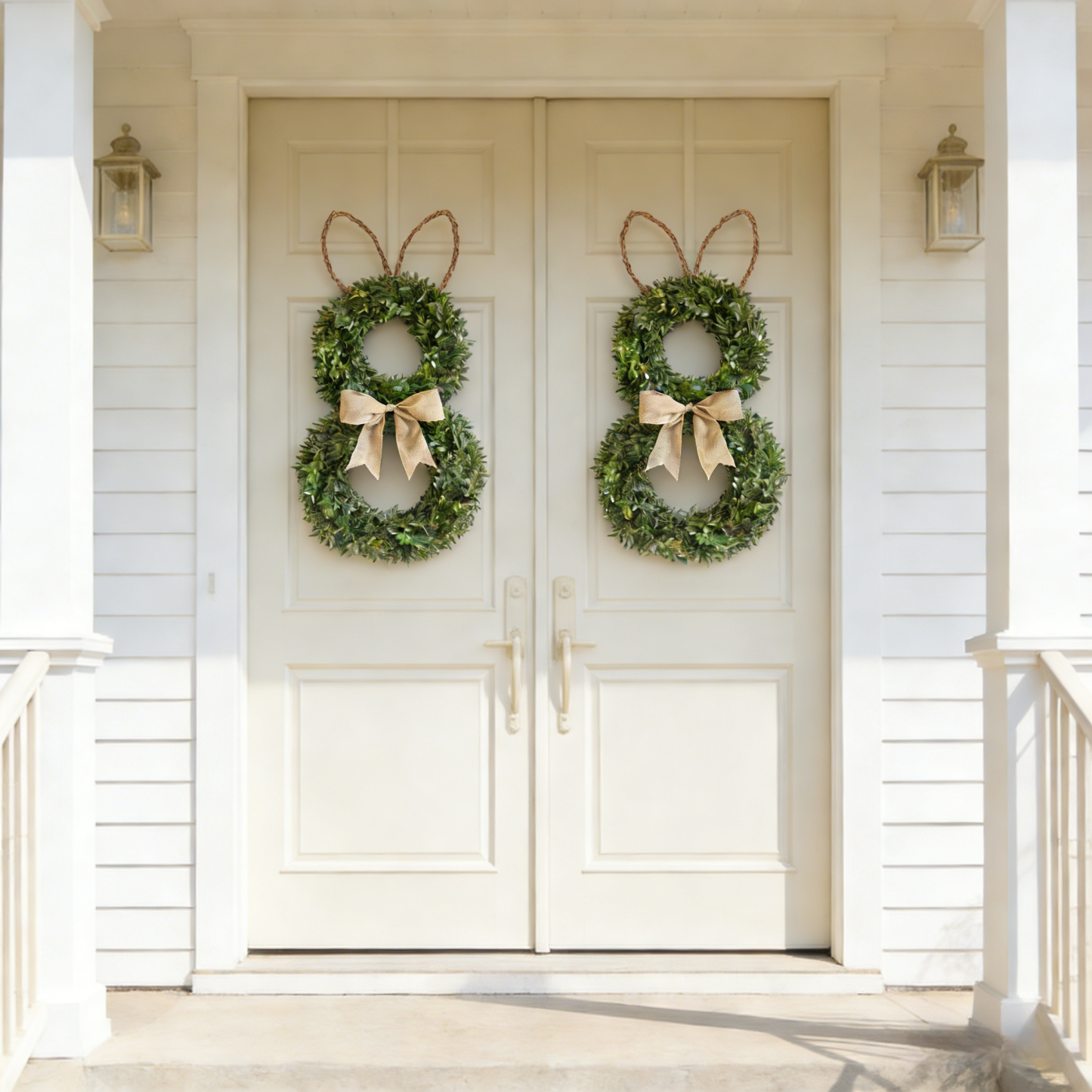 Perfect Rabbit-Shaped Spring Wreath