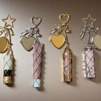 Chic Stainless / Alloy Lip Gloss Holder with Mirror