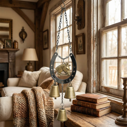 Vintage Iron Horse Hoof Wind Chime