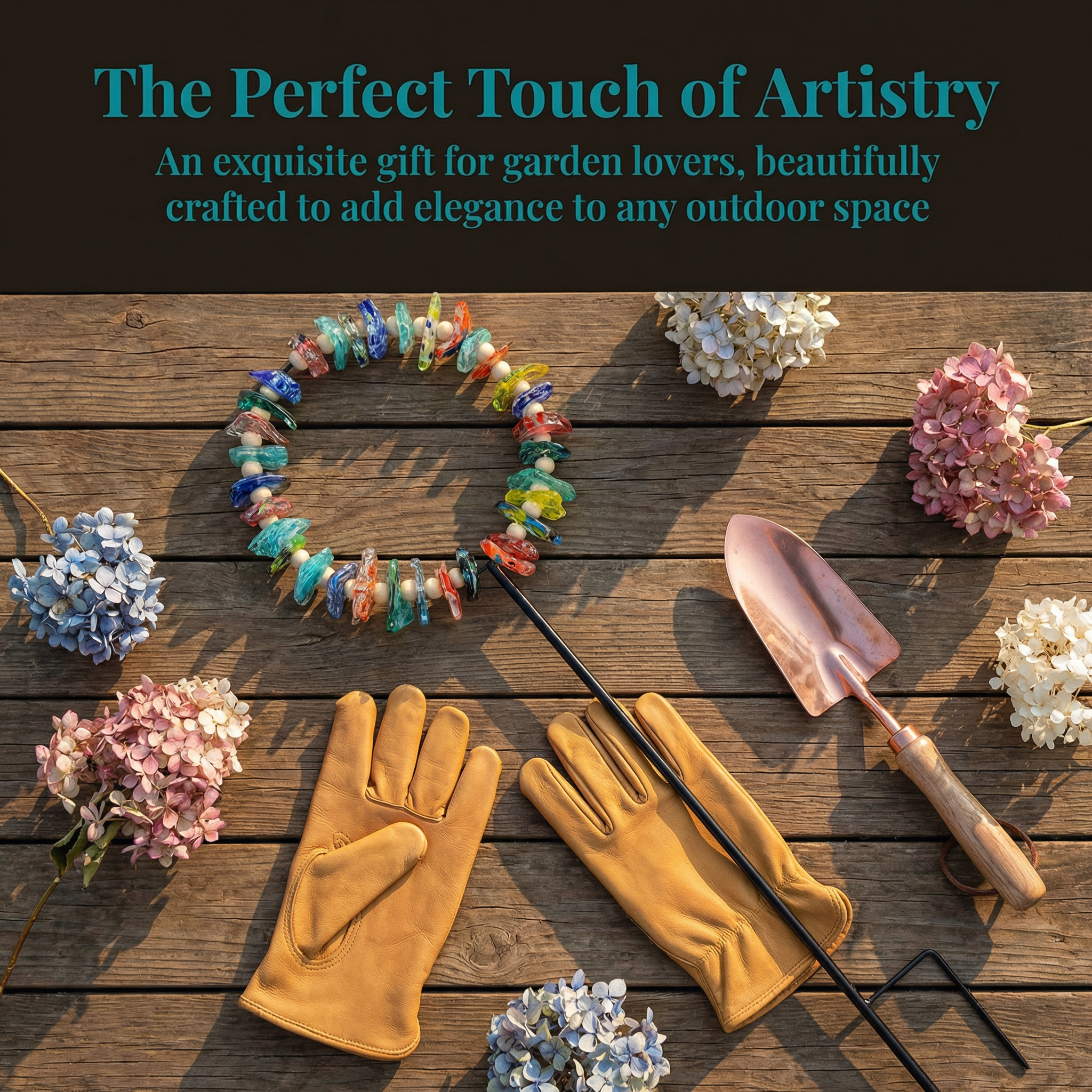 Sea Glass Sun Catcher Garden Stake