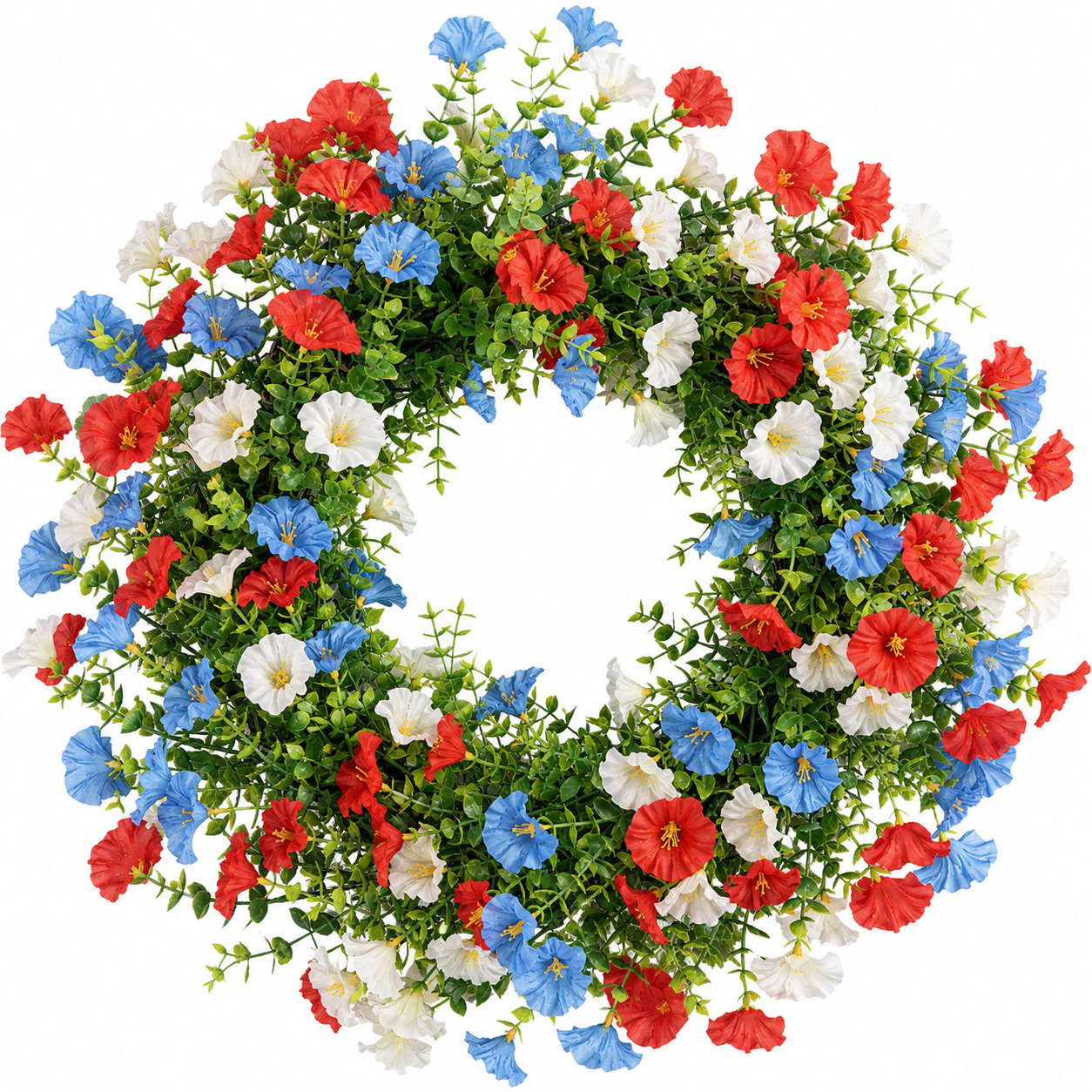 Patriotic Floral Wreath