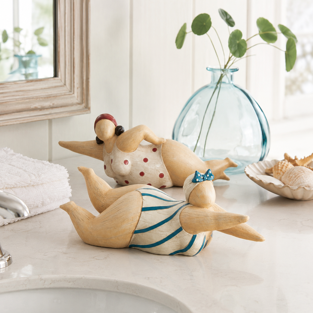 Swimming Sisters Bathing Beauties Figurines