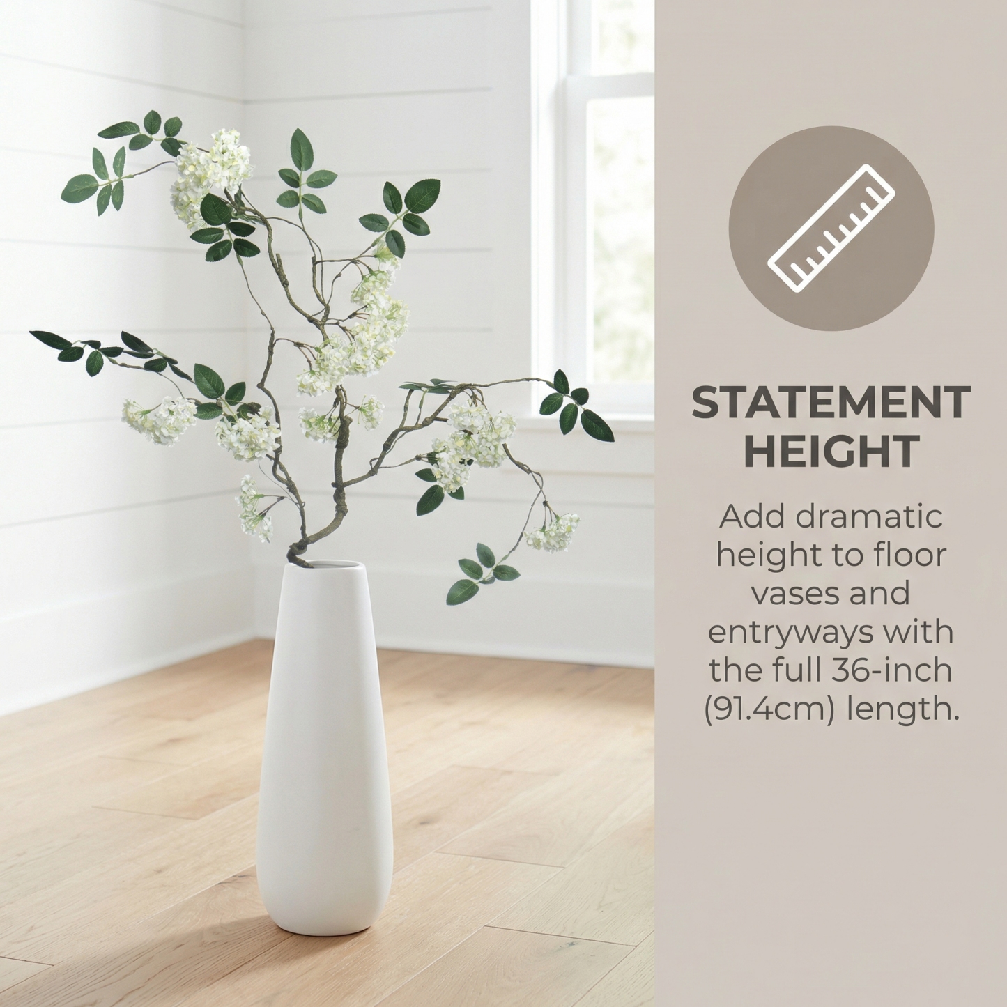 White Snowball Branch Stem