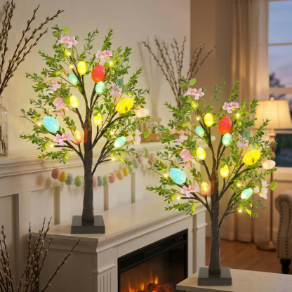 Easter Egg Light Tree with Timer