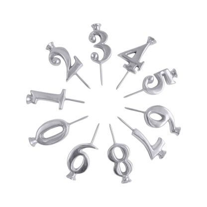 Reusable 0–9 Number Candle Holder Set