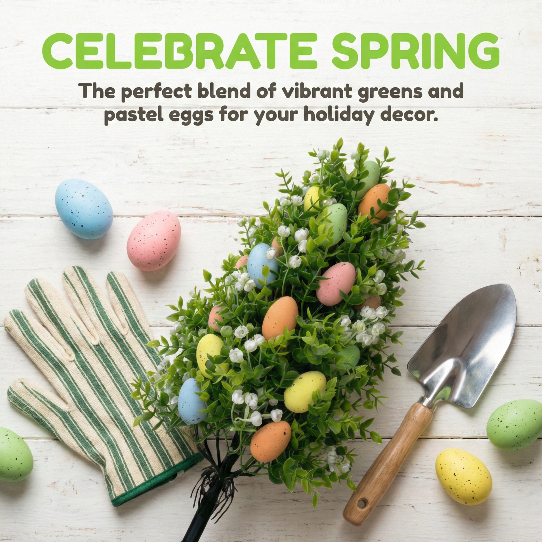 Multi-Colored Easter Egg Garden Stake