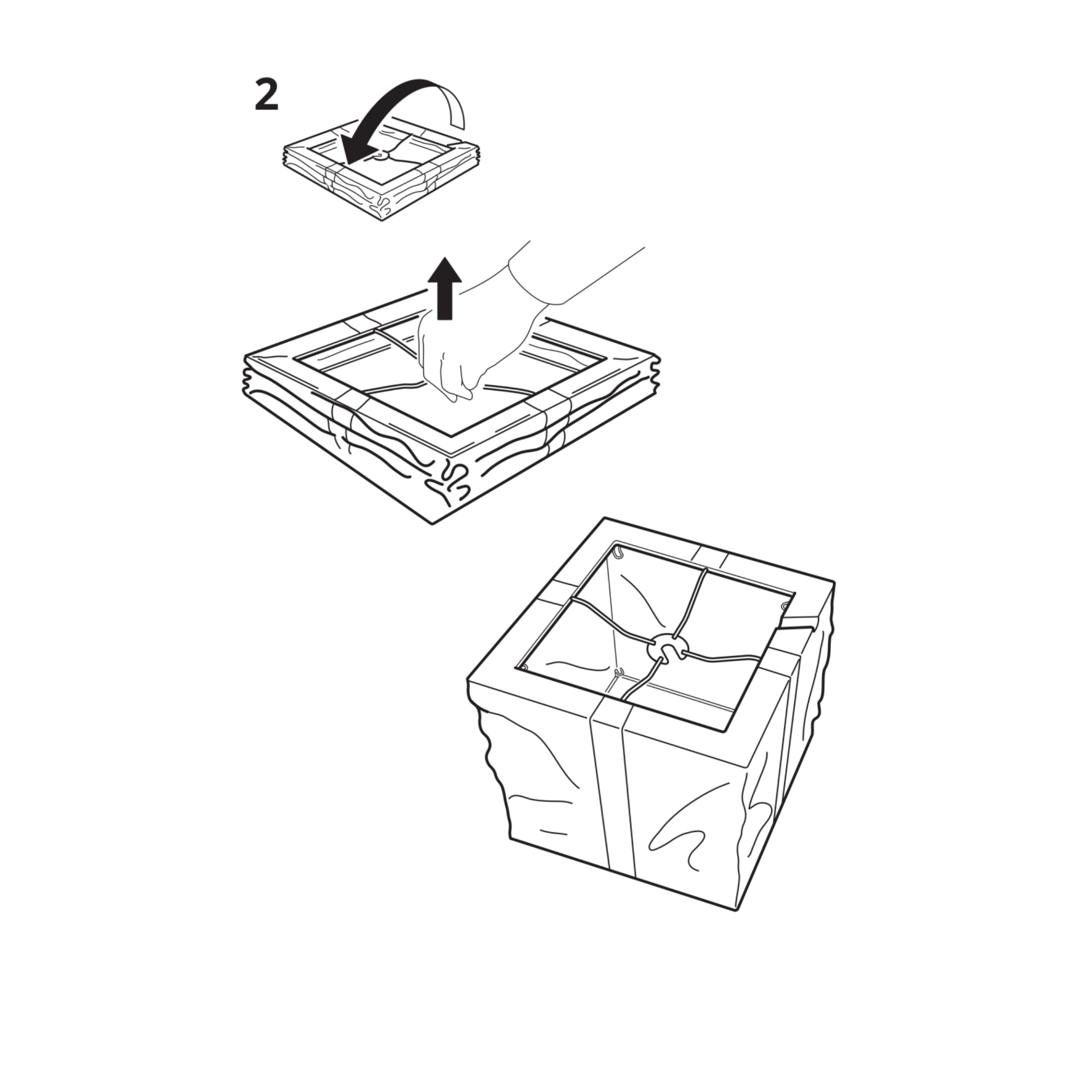 Foldable Led Gift Lamp Decorative Lamp, Table lamp, box/red