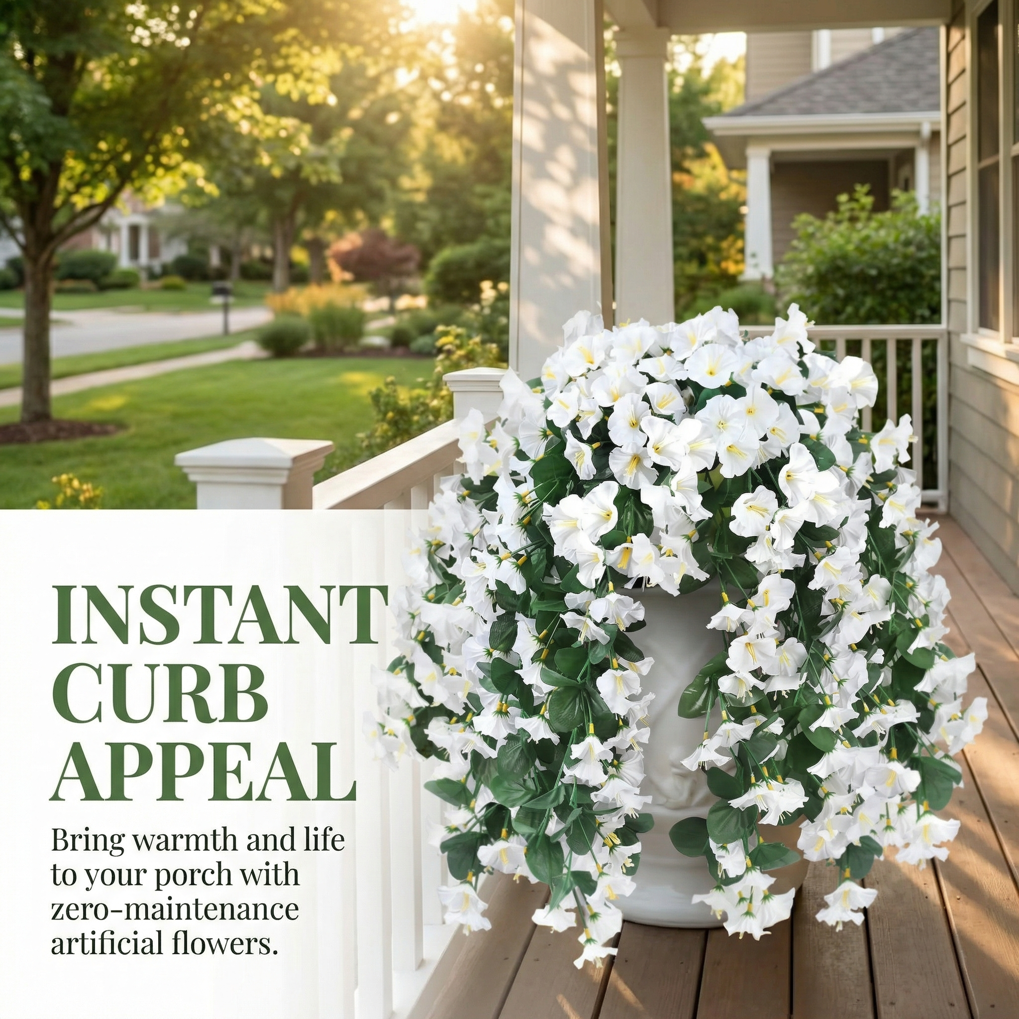 Silk Morning Glory Hanging Flowers Plants