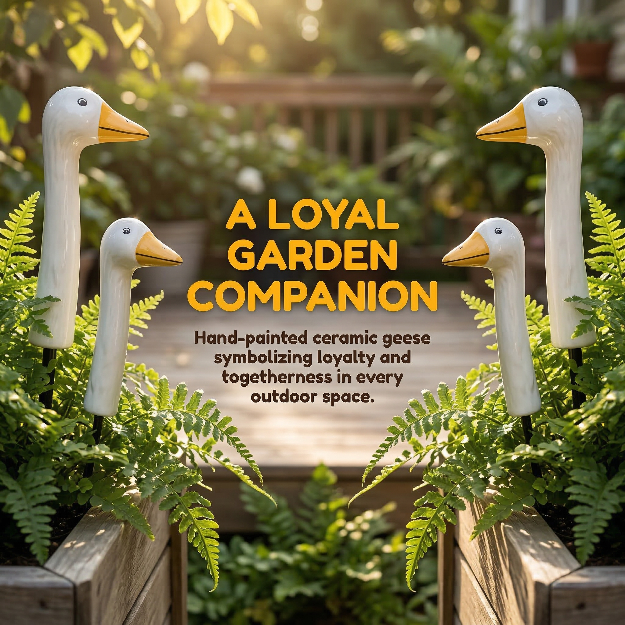 Garden Goose Plant Stakes