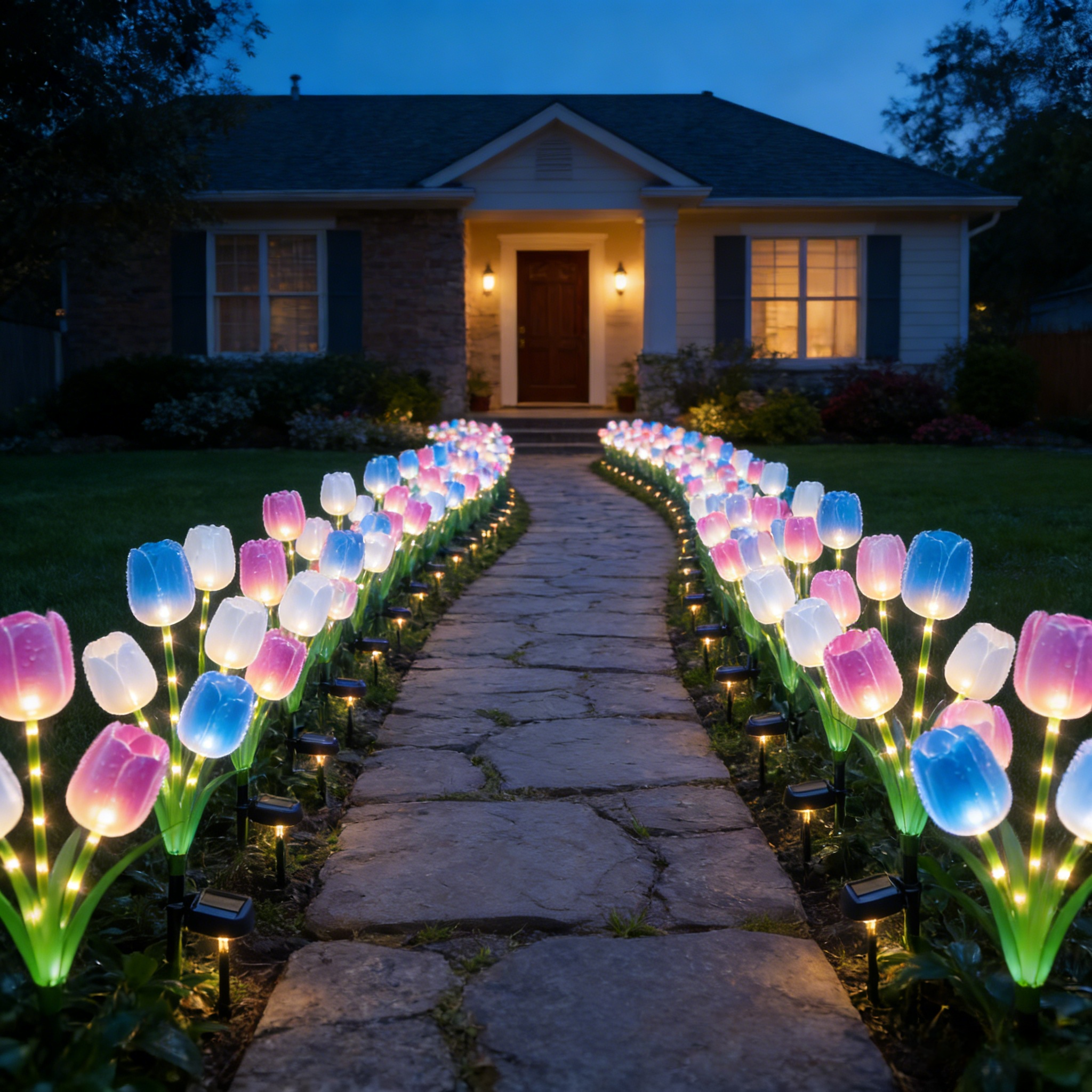 Solar Tulip Lights Waterproof