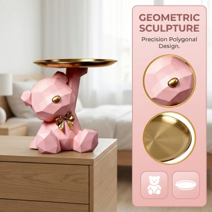 Charming Bear-Shaped Storage Tray