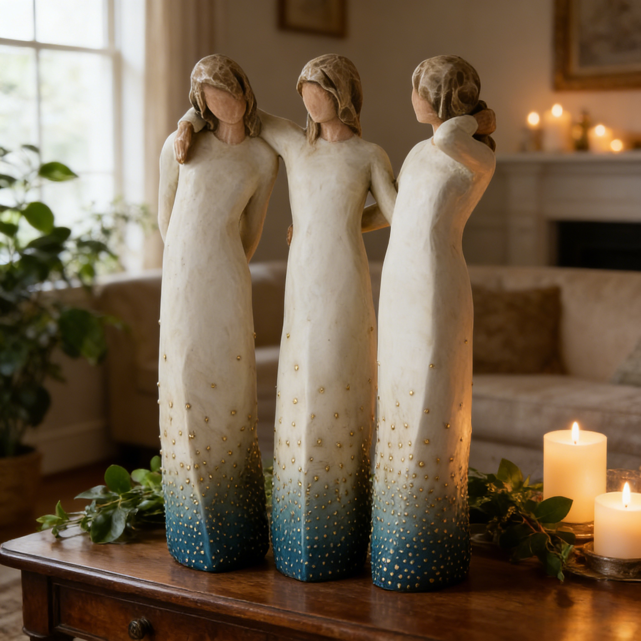 Sister Figurines Celebrates Supportive Friendships—Sculpted Hand-Painted Figure