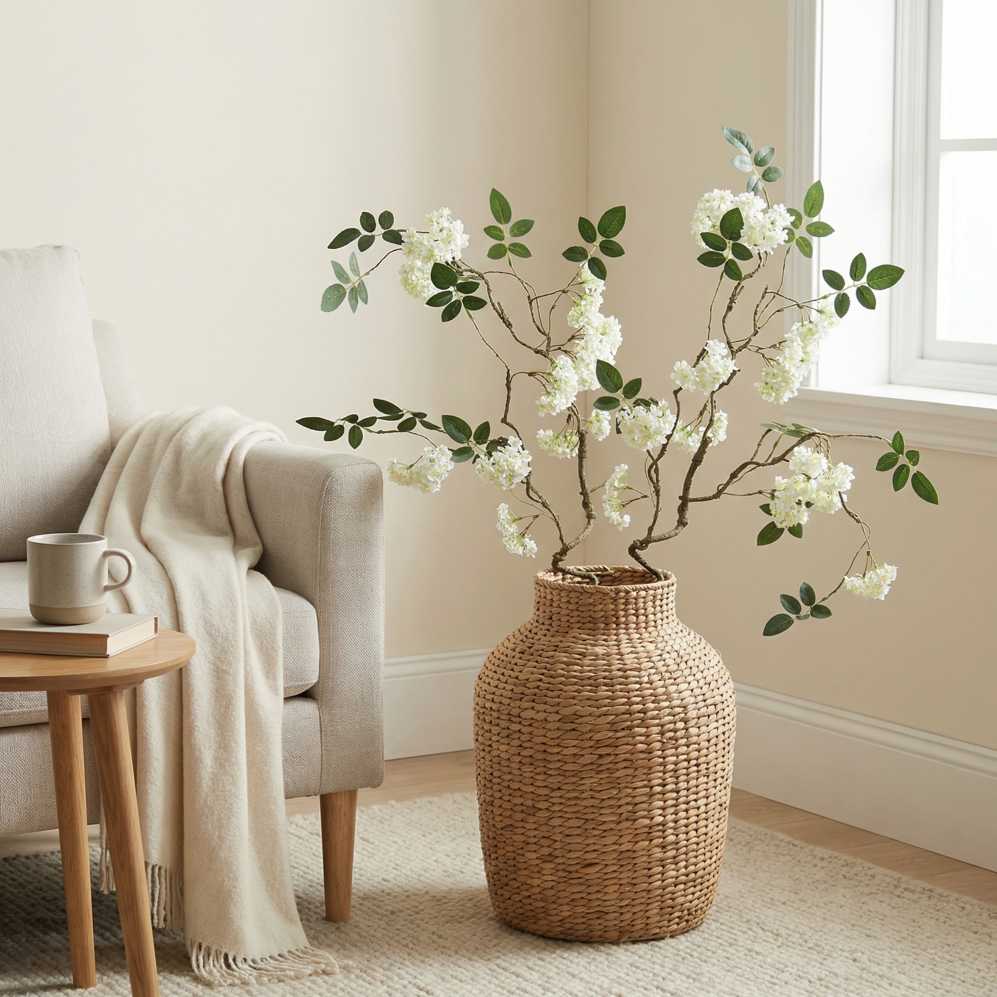 White Snowball Branch Stem