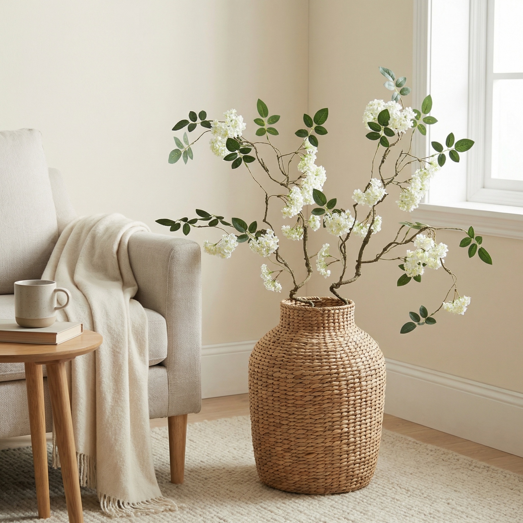 White Snowball Branch Stem