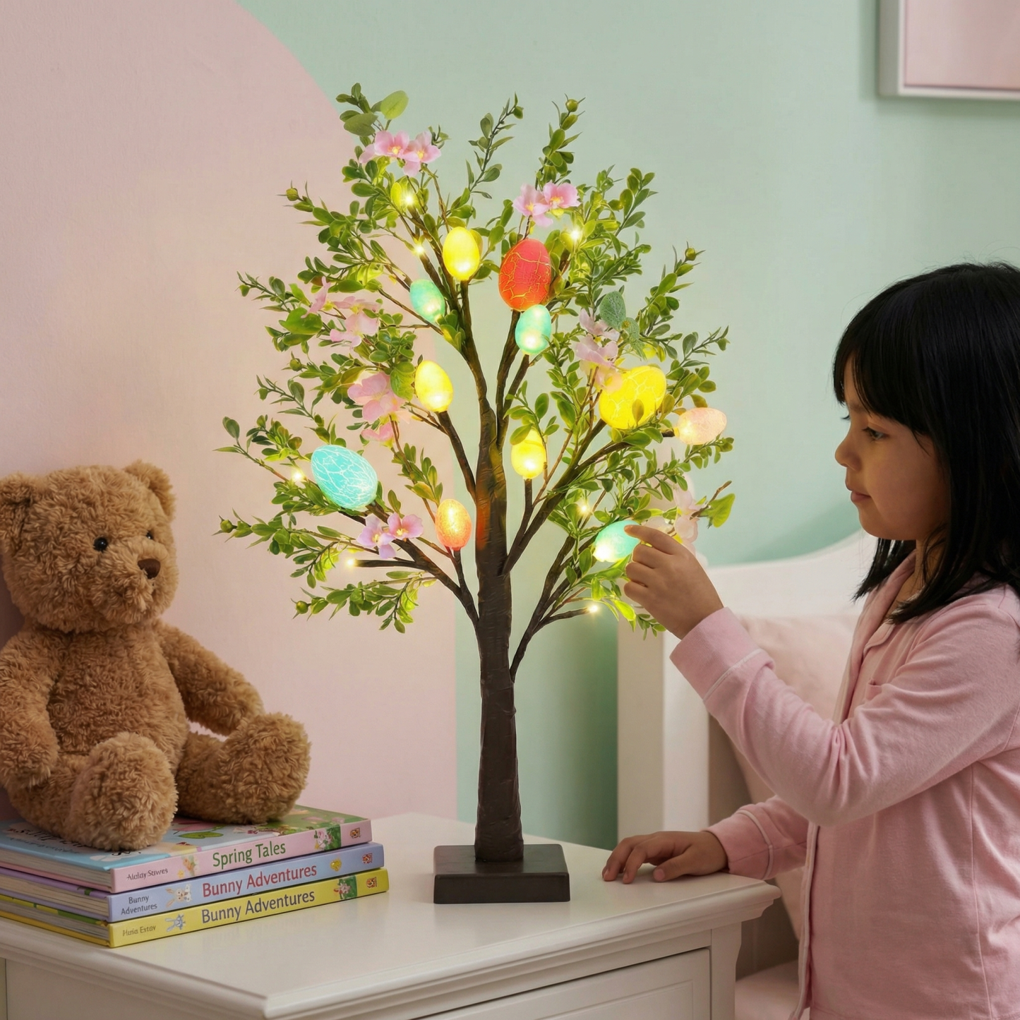 Easter Egg Light Tree with Timer