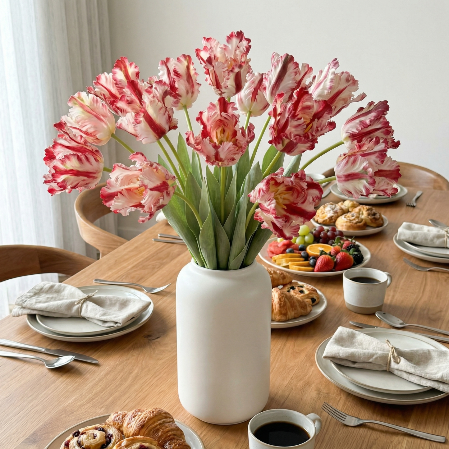 Dramatic Ruffled Tulips Stems