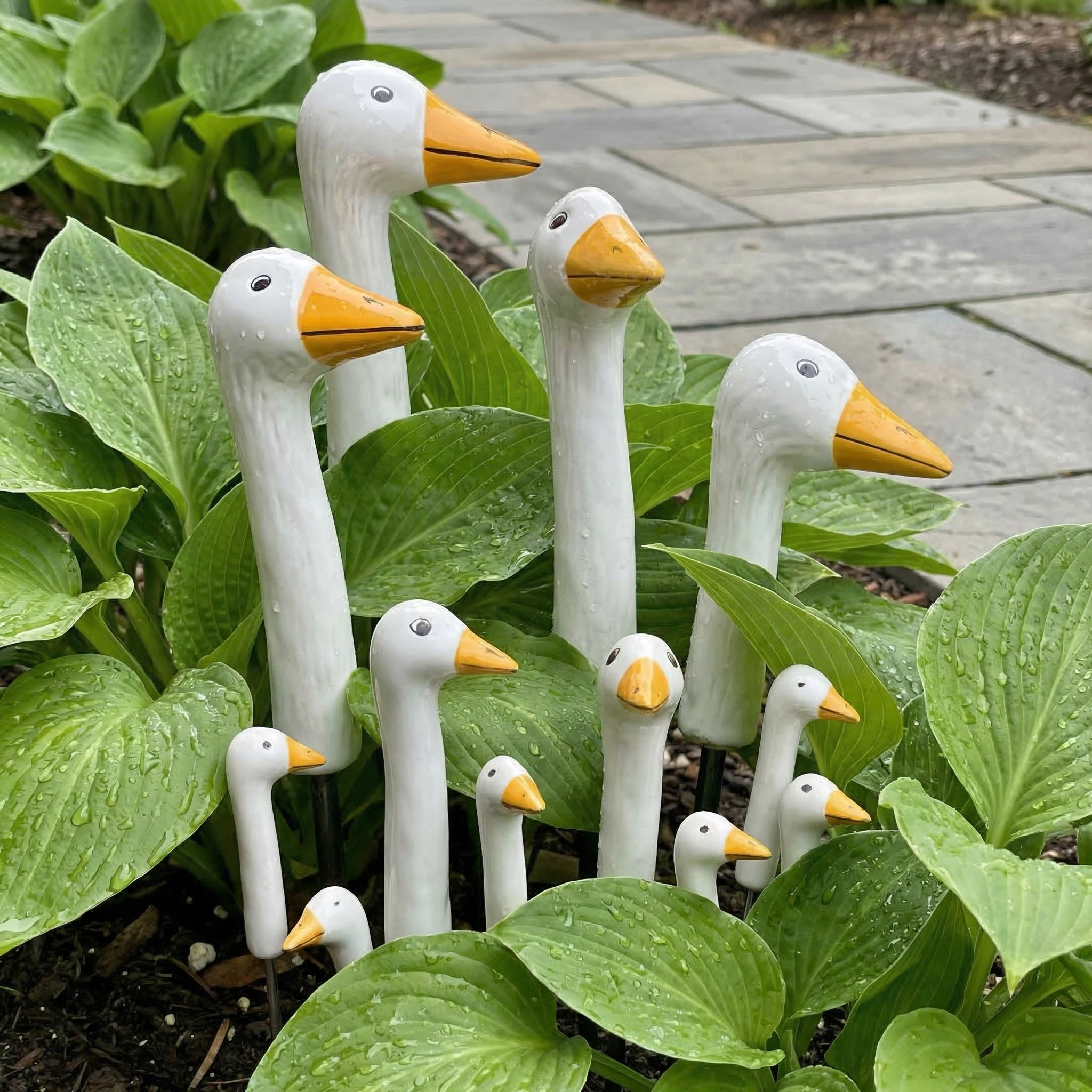 Garden Goose Plant Stakes