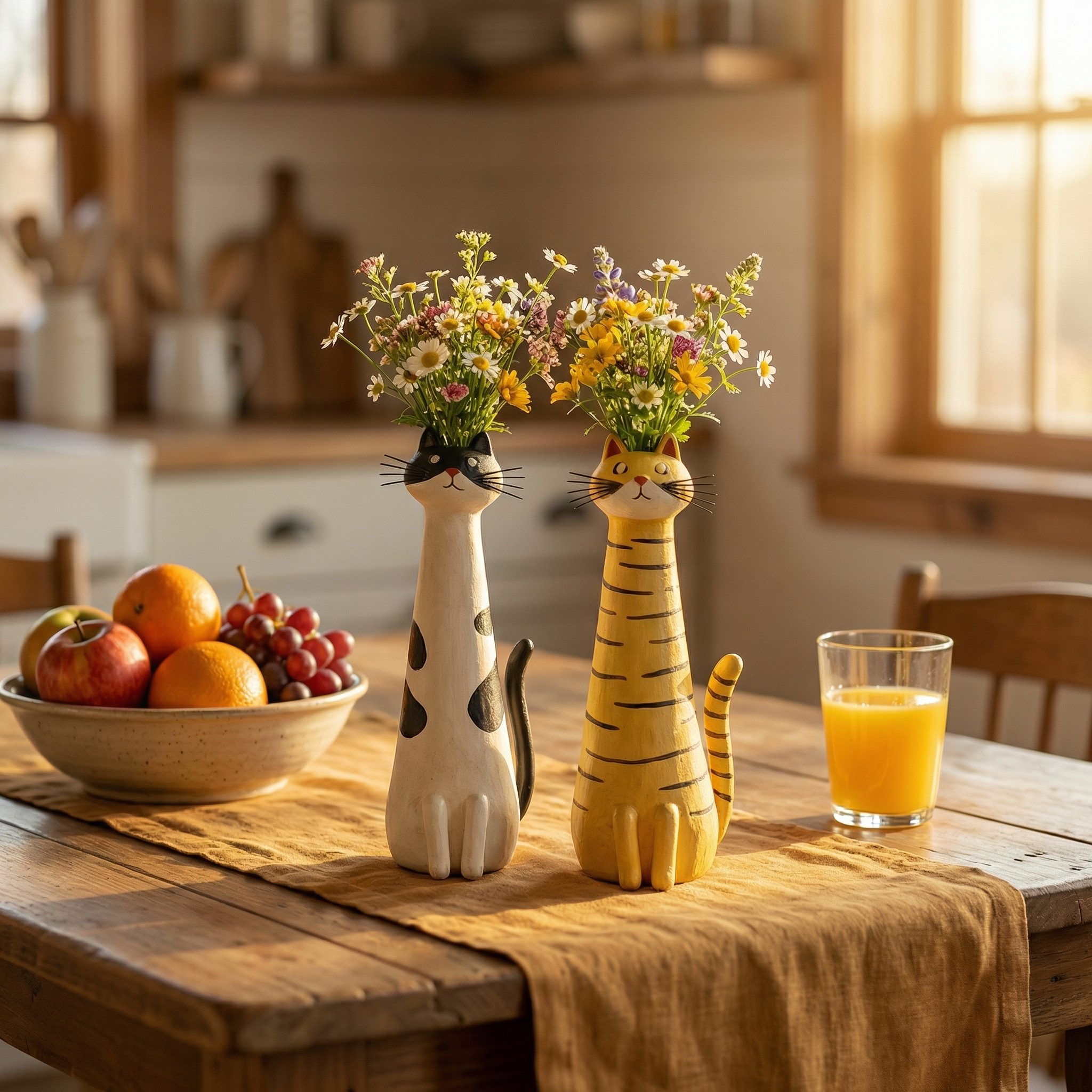 Handmade Quirky Cat Vase