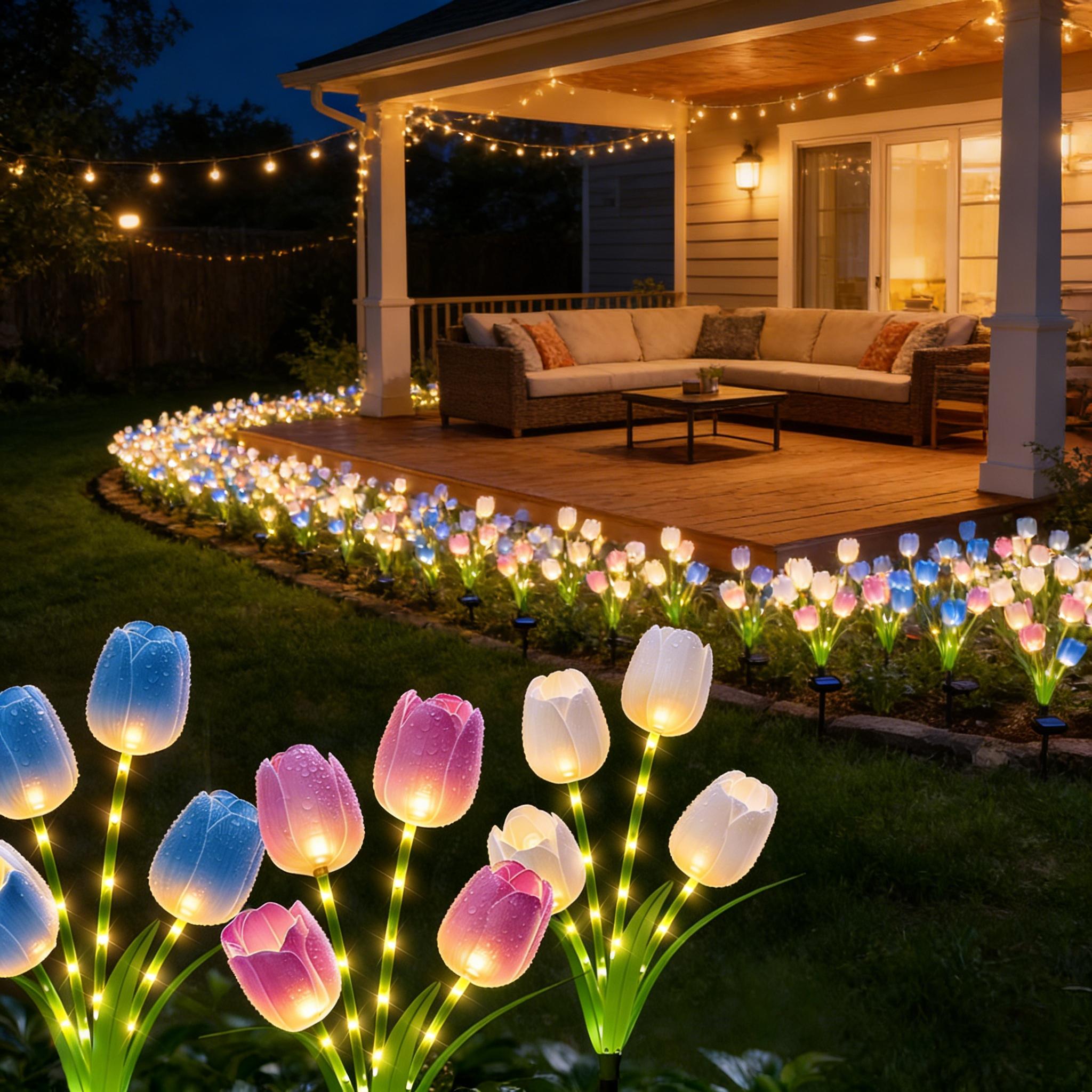 Solar Tulip Lights Waterproof