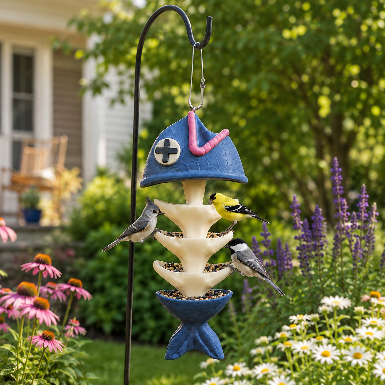 Whimsical Hanging Bird Feeder