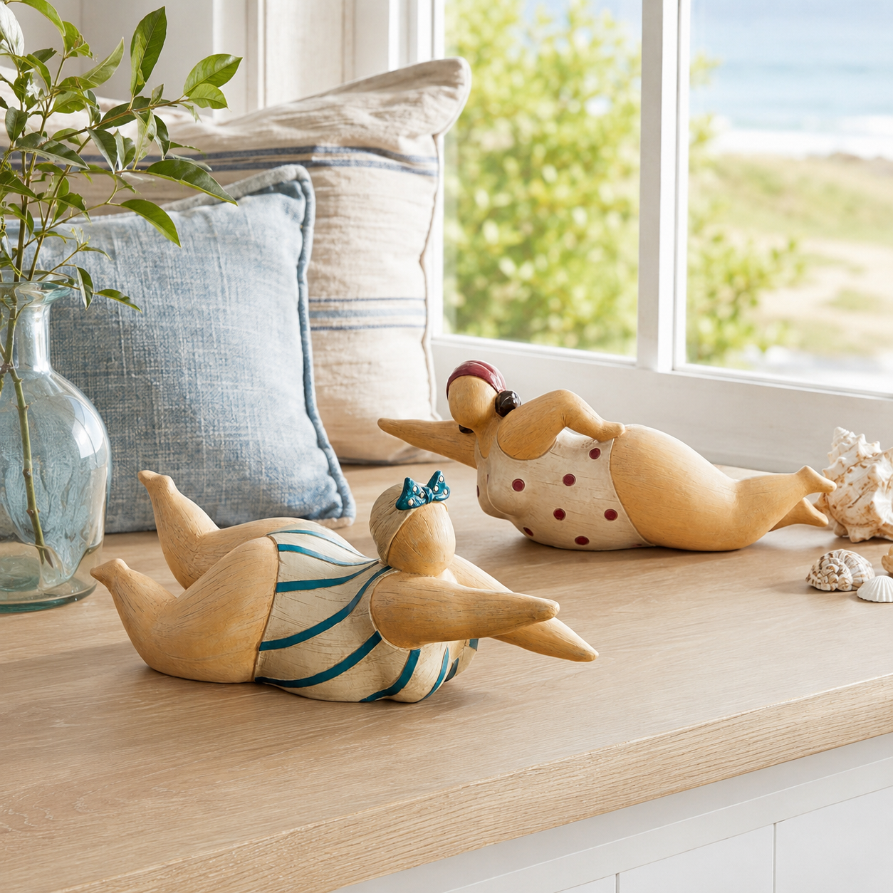 Swimming Sisters Bathing Beauties Figurines