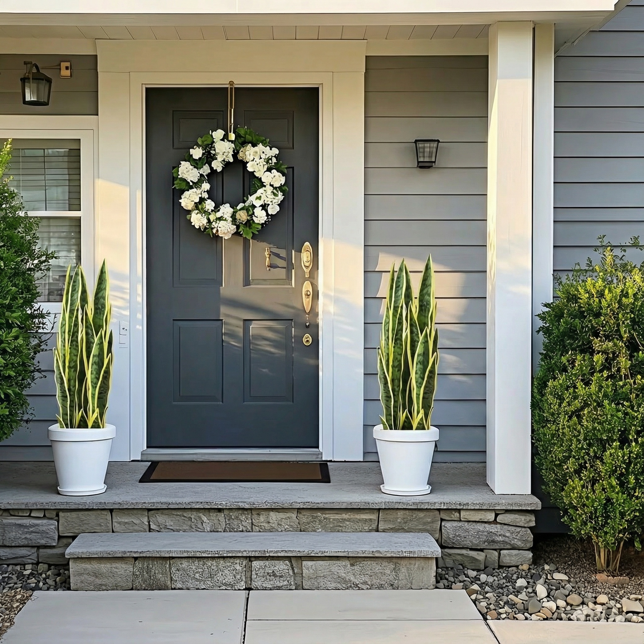 Extra Long Artificial UV tolerant Sansevieria Greenery