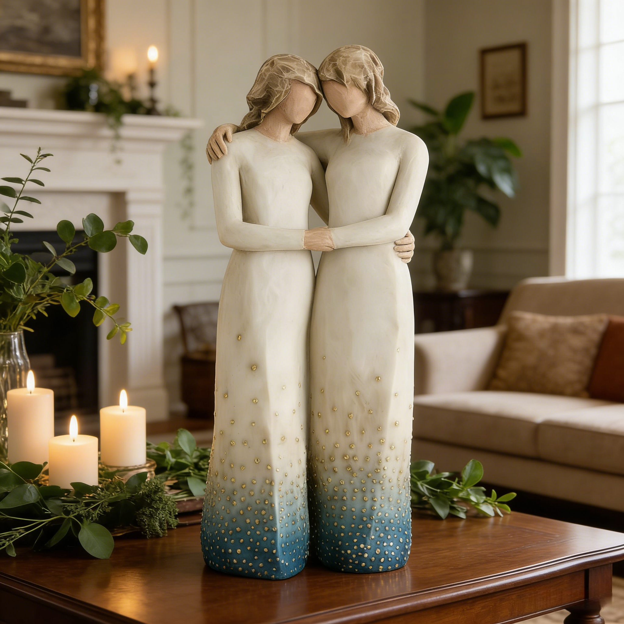 Sister Figurines Celebrates Supportive Friendships—Sculpted Hand-Painted Figure