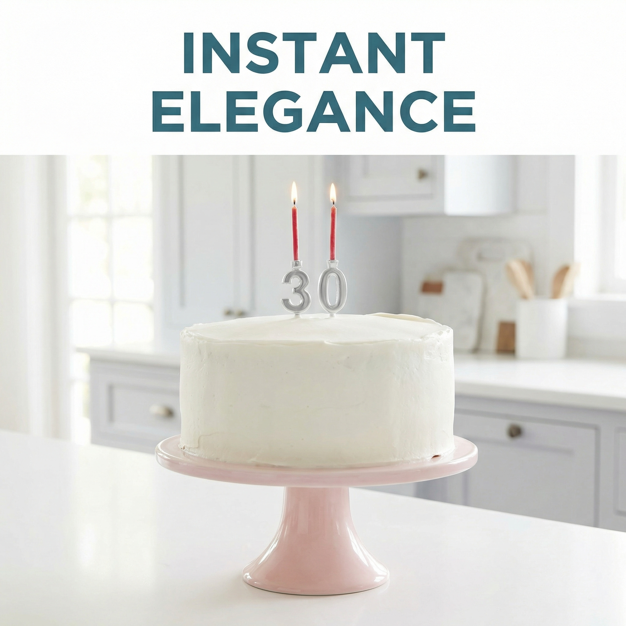 Reusable 0–9 Number Candle Holder Set