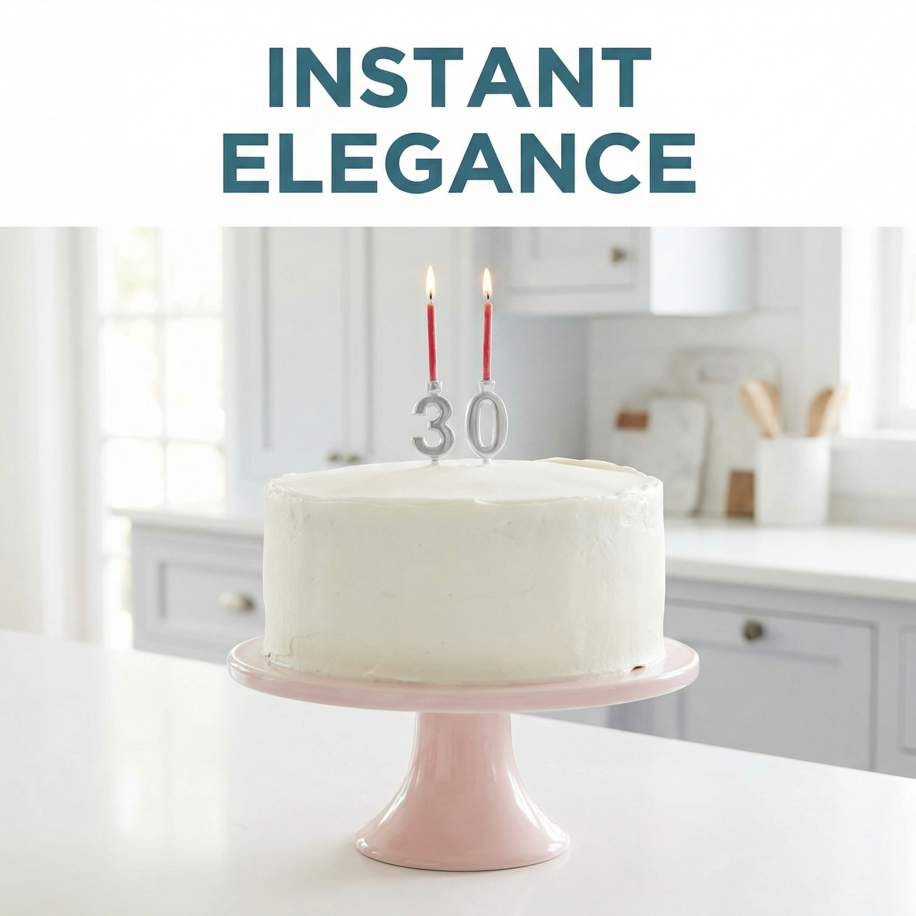 Reusable 0–9 Number Candle Holder Set