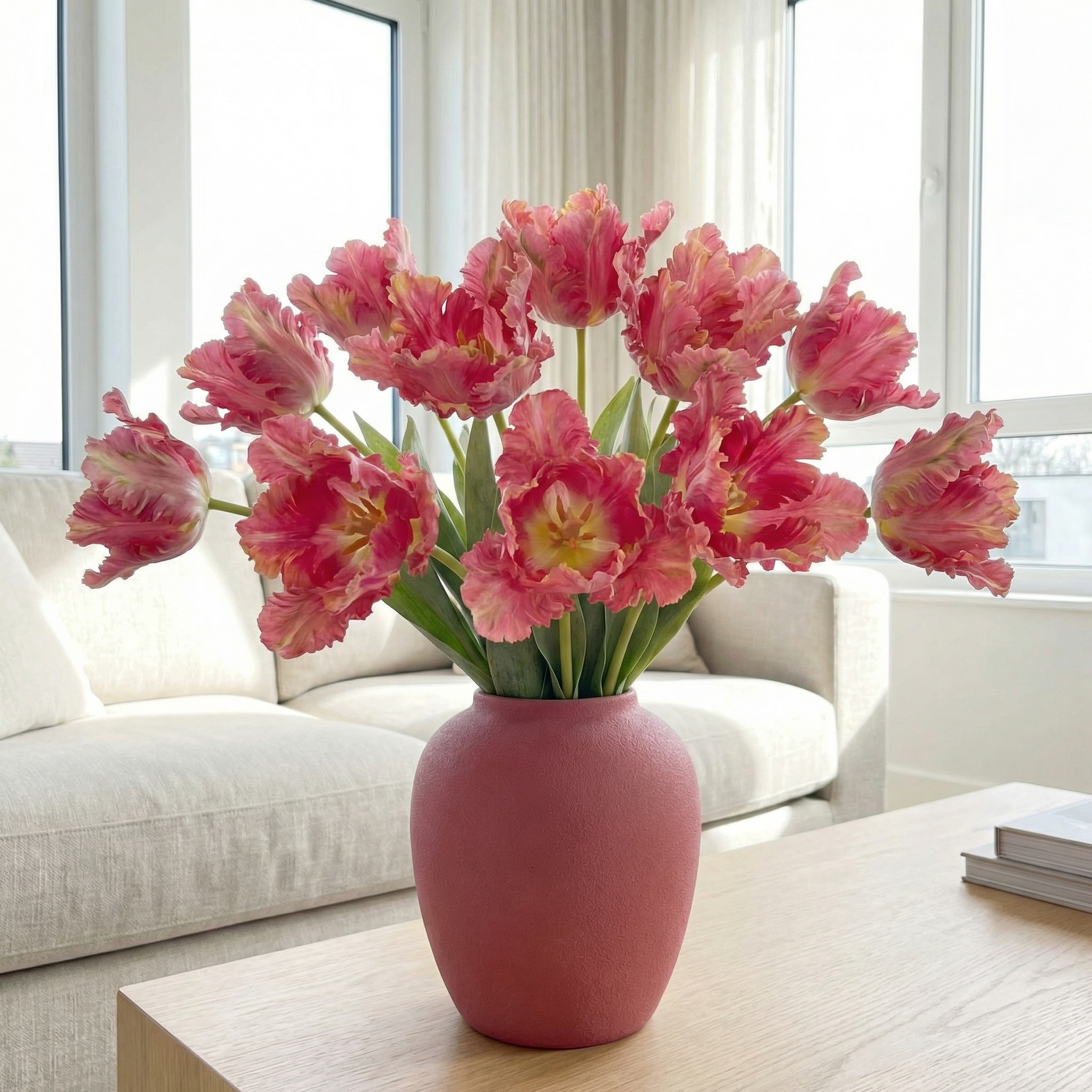 Dramatic Ruffled Tulips Stems