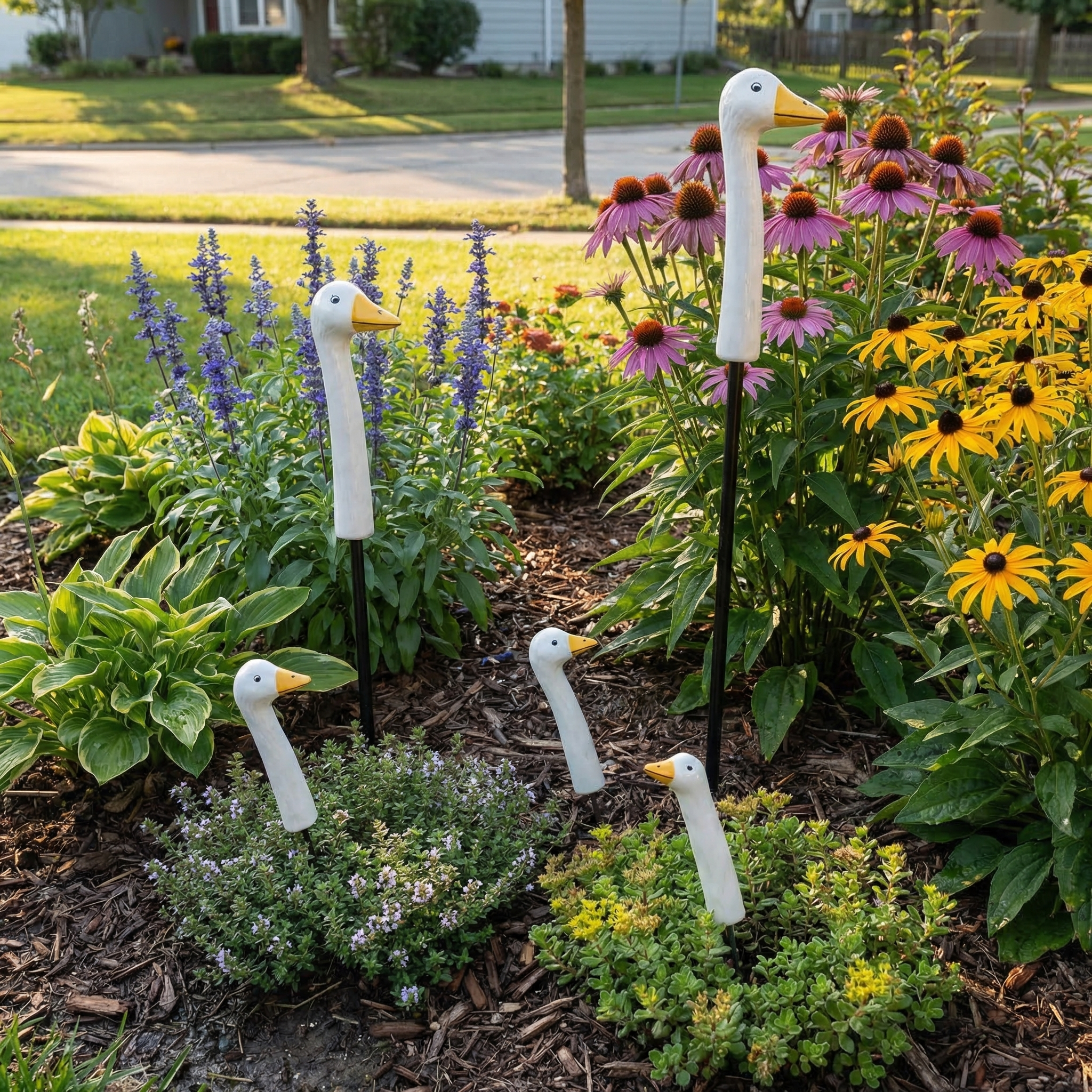 Garden Goose Plant Stakes