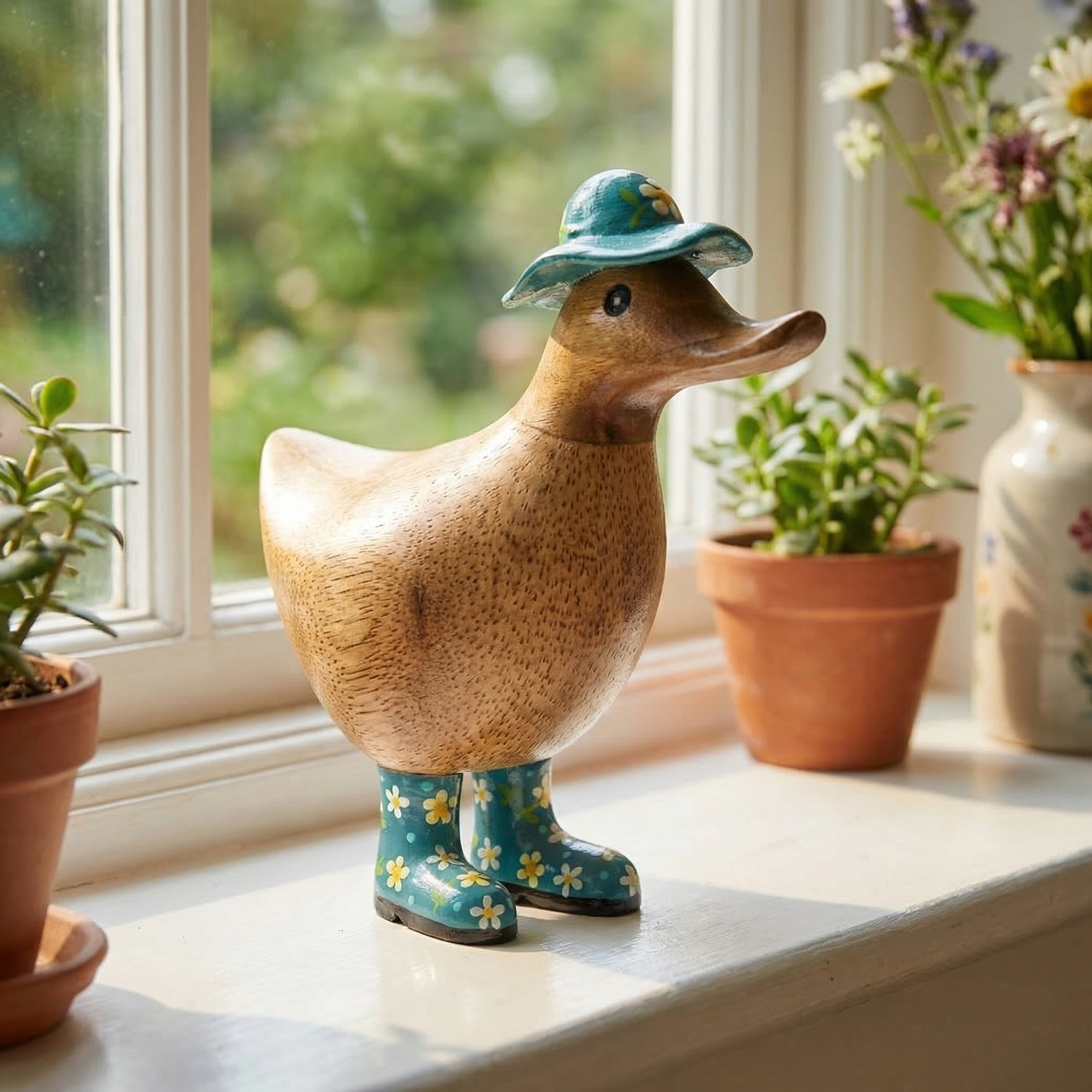 Floral Hat & Boots Ducky's