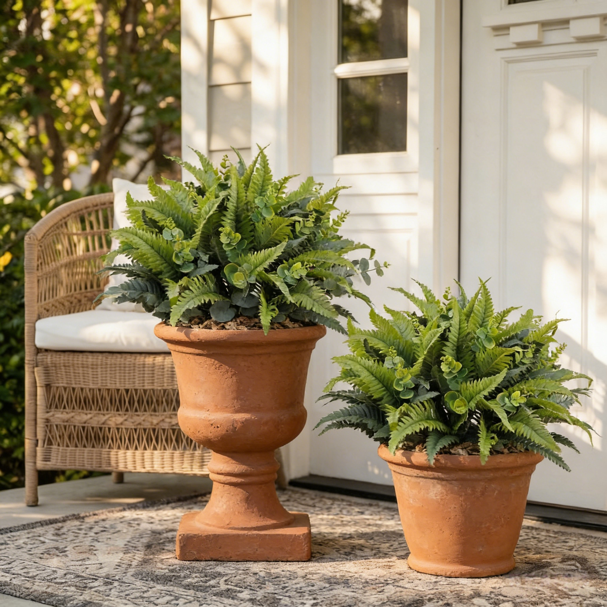 Fern and Eucalyptus Urn Planter Filler