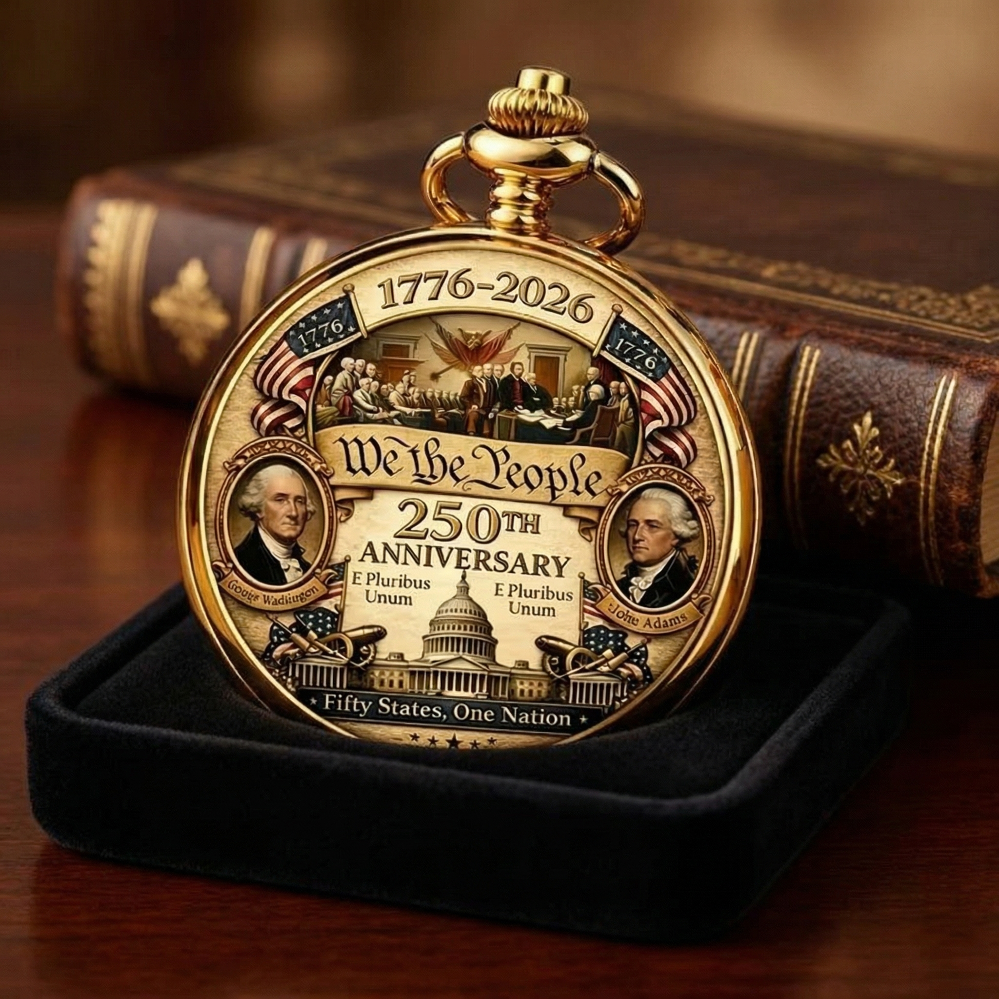 1776-2026 250Th Anniversary Commemorative Pocket Watch Retro