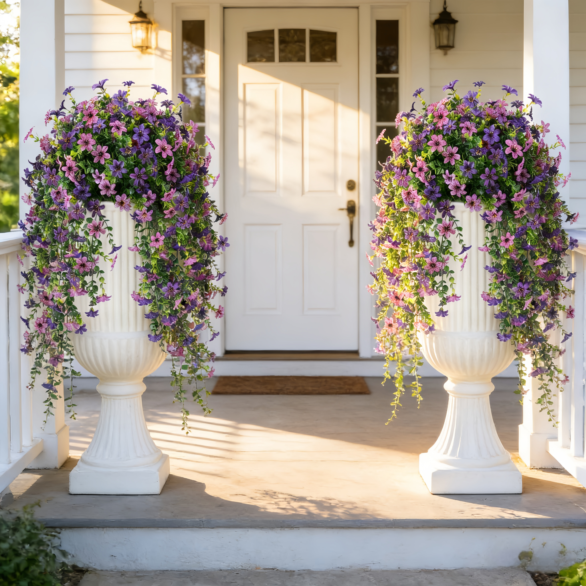 Silk Daisy with Eucalyptus Leaves Hanging Flowers Plants
