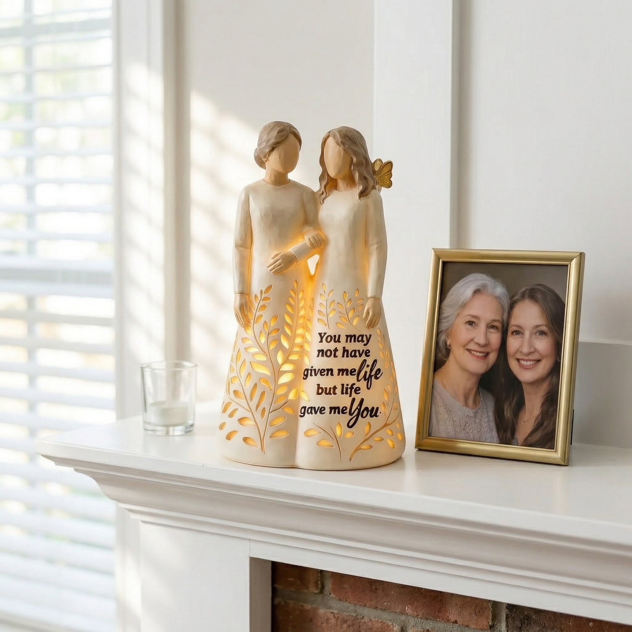 "Life Gave Me You" Mother-in-Law Figurine Night Light