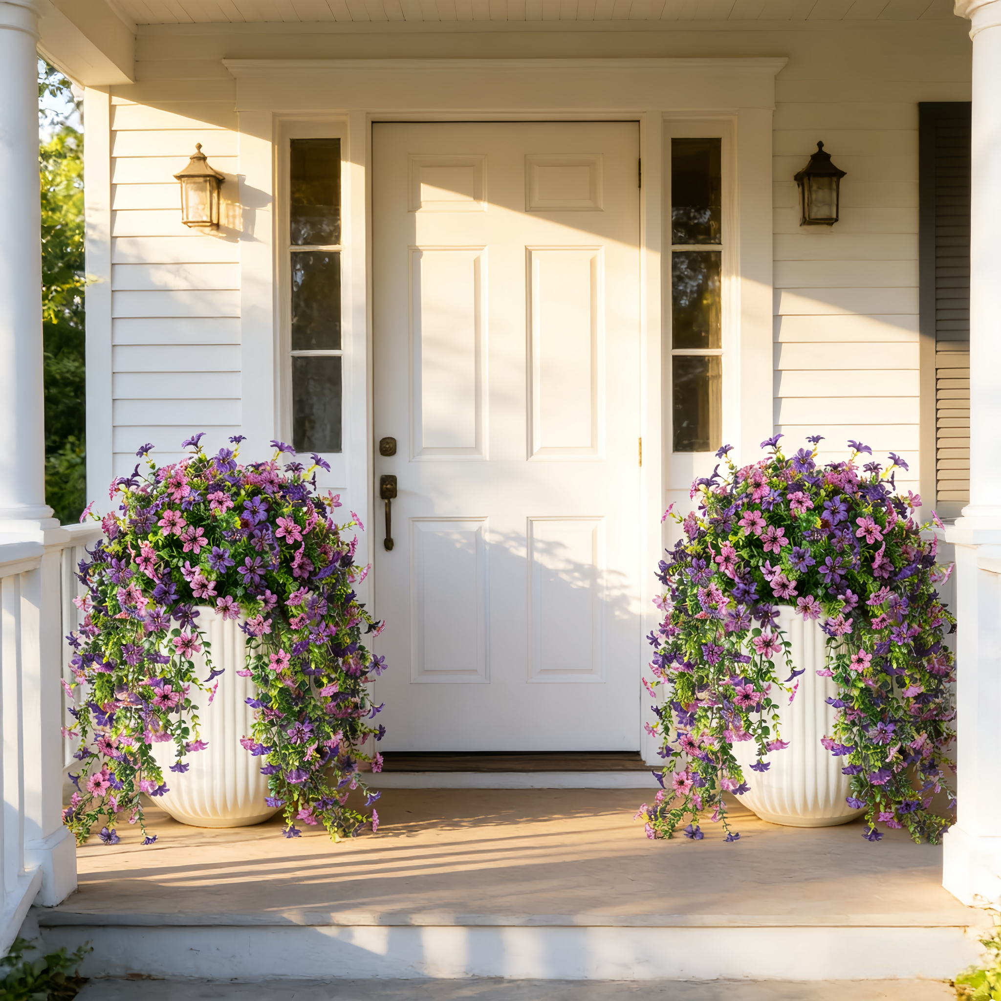 Silk Daisy with Eucalyptus Leaves Hanging Flowers Plants