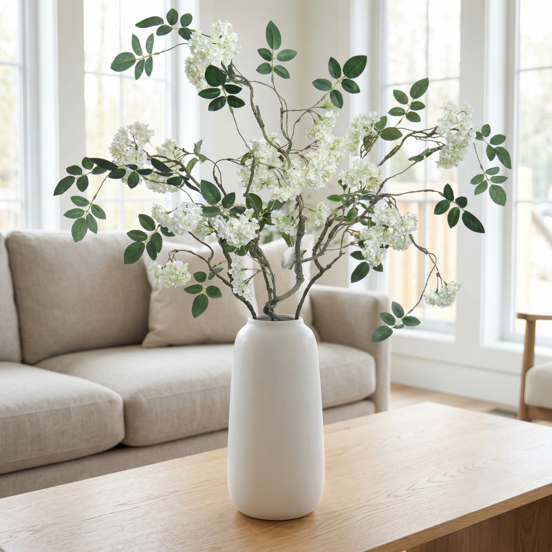 White Snowball Branch Stem