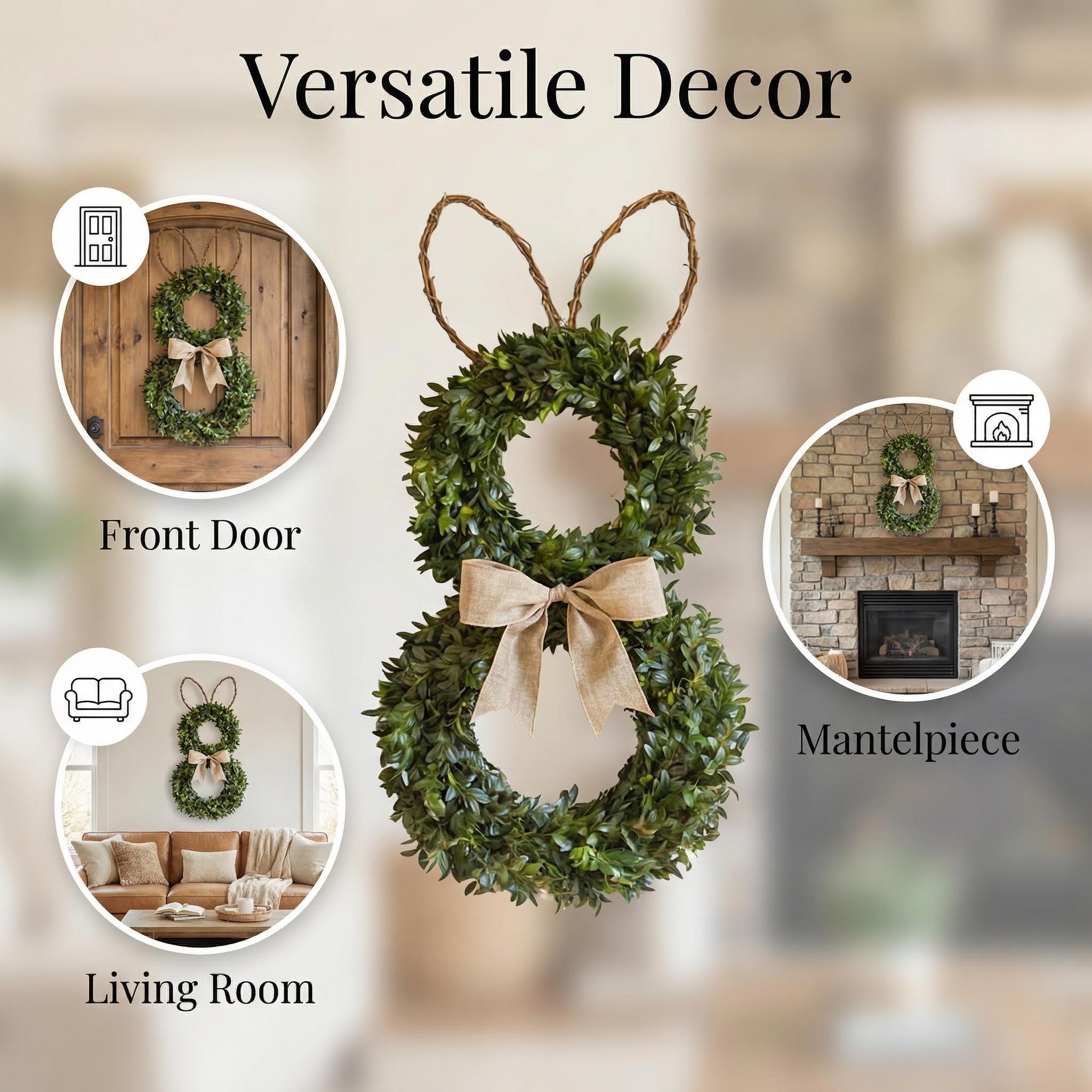 Perfect Rabbit-Shaped Spring Wreath