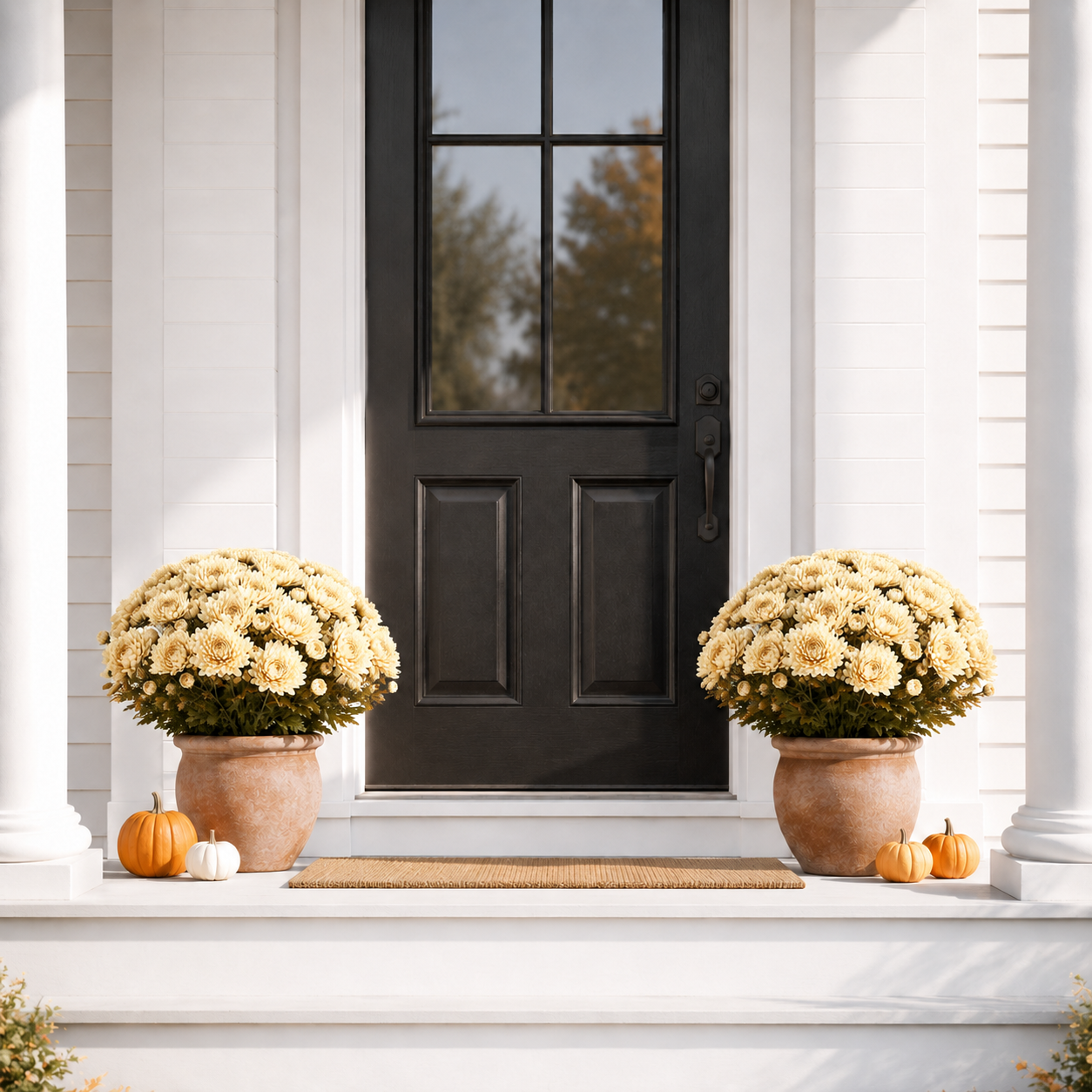 Autumn Bloom Faux Chrysanthemum Bush