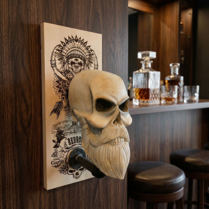 Skull Wall Sculpture Helmet Pendant Mask