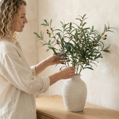 Large Tall Fake Olive Tree Branches