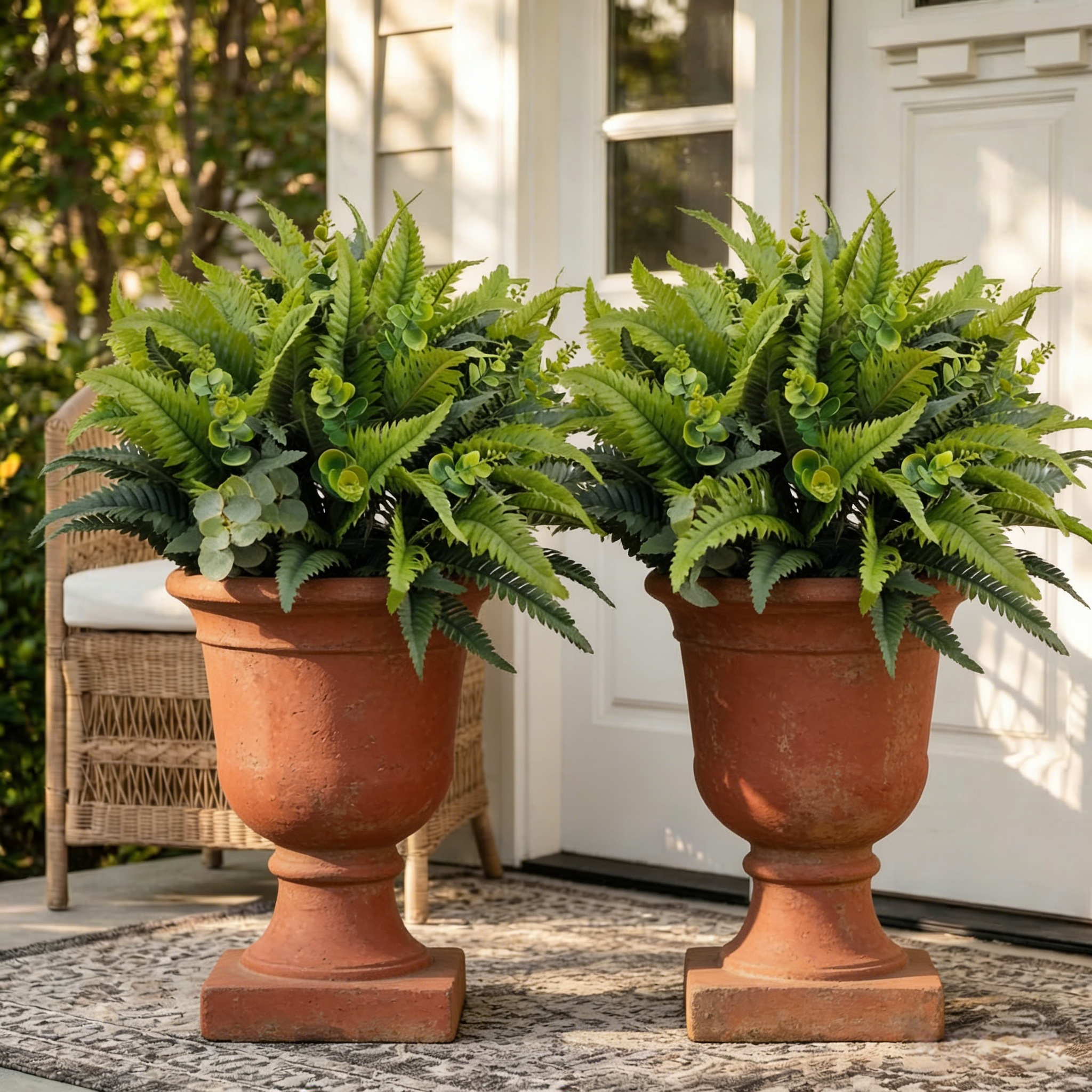 Fern and Eucalyptus Urn Planter Filler