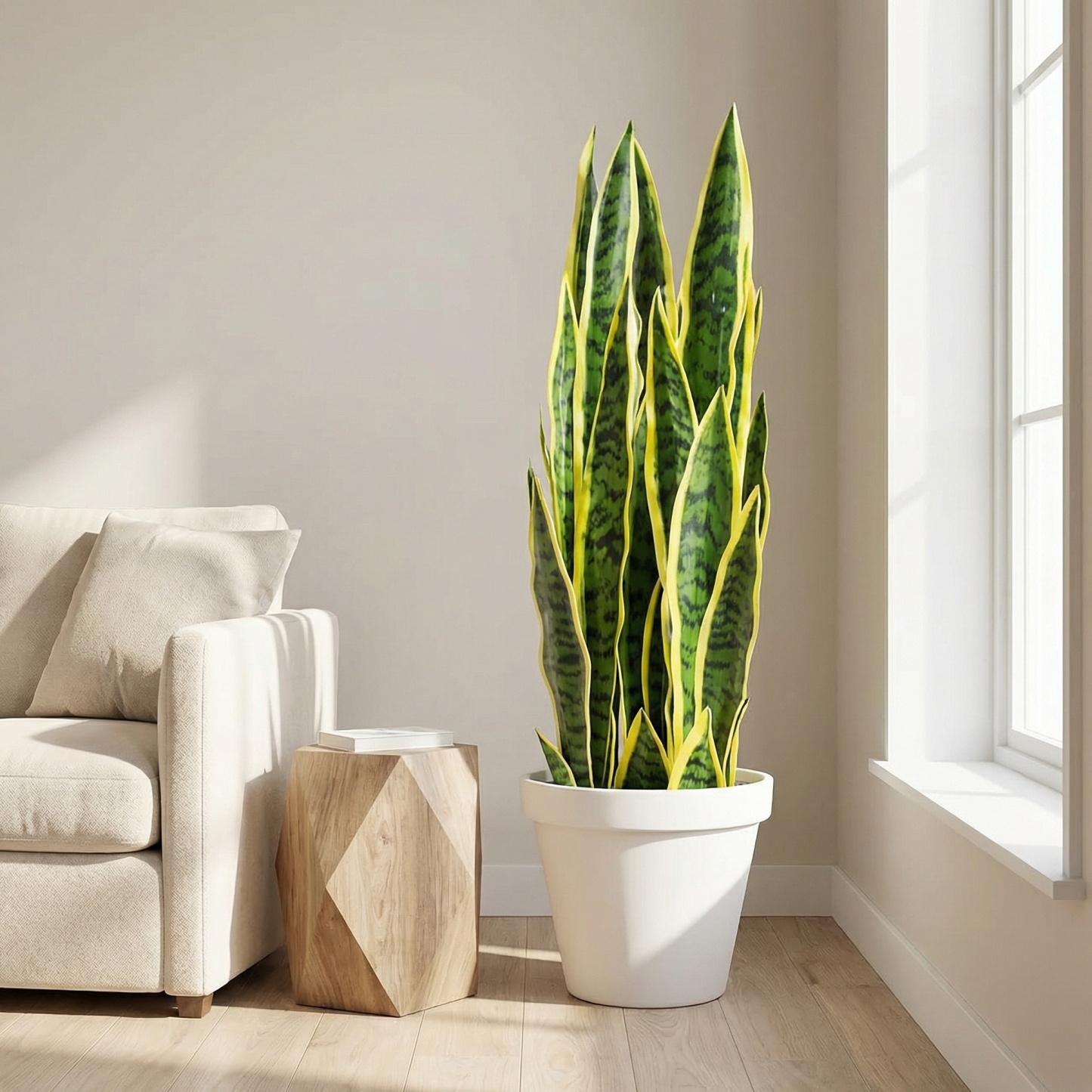 Extra Long Artificial UV tolerant Sansevieria Greenery
