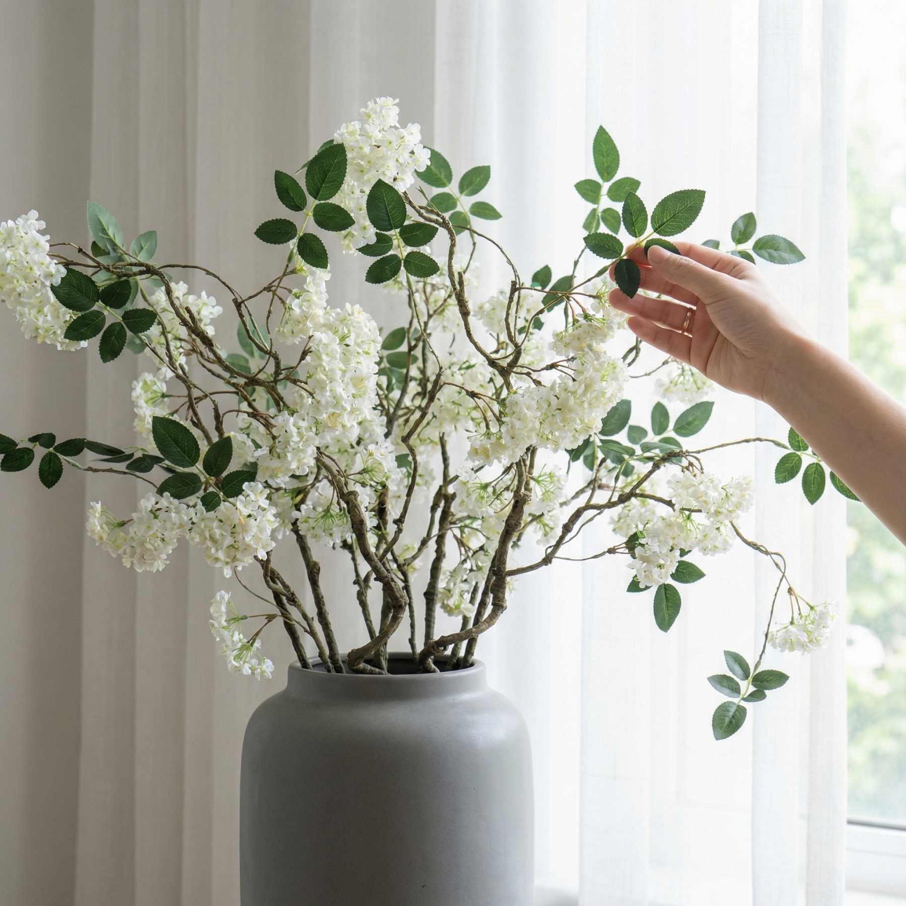 White Snowball Branch Stem