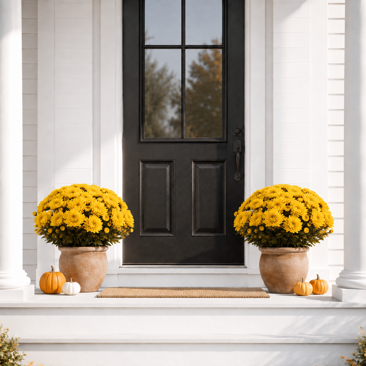 Autumn Bloom Faux Chrysanthemum Bush