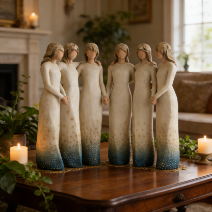 Sister Figurines Celebrates Supportive Friendships—Sculpted Hand-Painted Figure